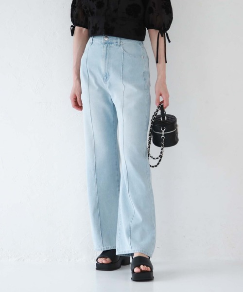 archives（アルシーヴ）の「センターシームデニムパンツ（デニムパンツ・レディース・ブルー/サックスブルー・SMALL/MEDIUM）」の16枚目の写真