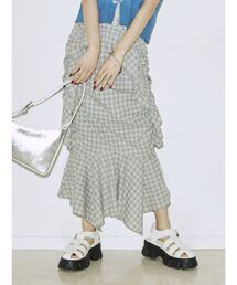 アシメギャザーマーメイドスカート