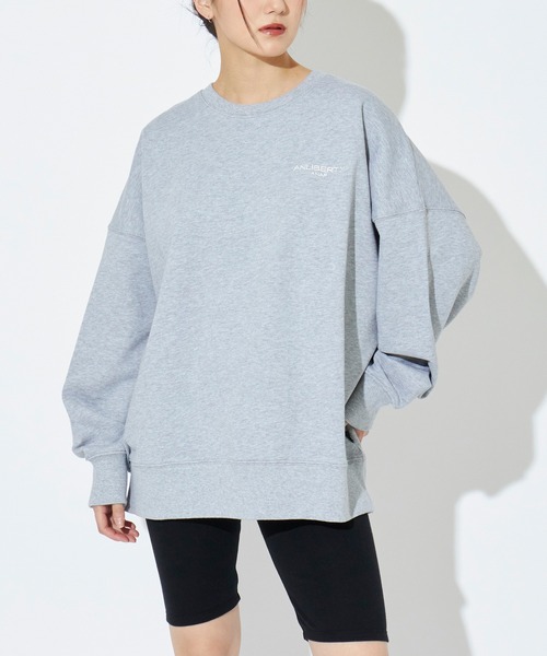 ANLIBERTY ANAP(アンリバティアナップ)の「ANLIBERTYベーシックロゴスウェットプルオーバー【ユニセックス】(スウェット・レディース・ブラック/グレー/ラベンダー・S/M)」の2枚目の写真