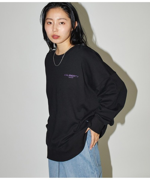 ANLIBERTY ANAP(アンリバティアナップ)の「ANLIBERTYベーシックロゴスウェットプルオーバー【ユニセックス】(スウェット・レディース・ブラック/グレー/ラベンダー・S/M)」の17枚目の写真