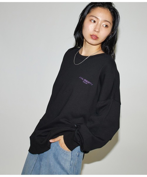 ANLIBERTY ANAP(アンリバティアナップ)の「ANLIBERTYベーシックロゴスウェットプルオーバー【ユニセックス】(スウェット・レディース・ブラック/グレー/ラベンダー・S/M)」の18枚目の写真