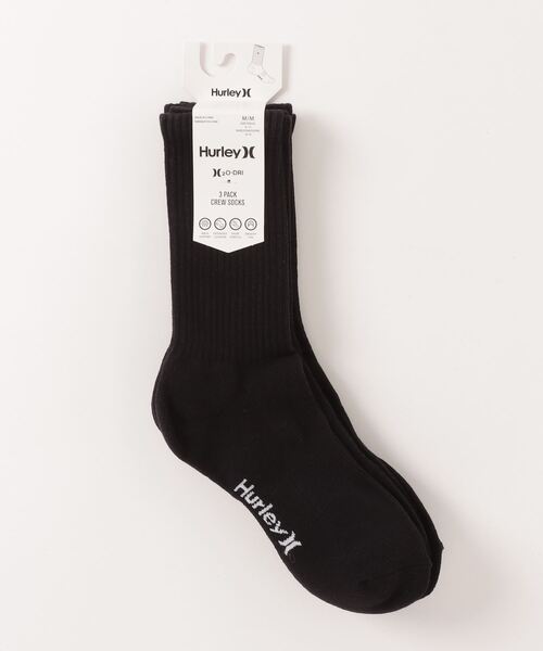 Hurley H2O Dri Crew Sock 3pk – Calzini Uomo In Cotone, Traspiranti, Con Supporto Dell'Arco E Ammortizzazione