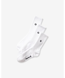 Hurley （ハーレー）の「【Hurley:ハーレー】3Pパック クルーソックス  M H2O DRI CREW SOCK 3PK　おしゃれなギフトに最適！（ソックス/靴下）」