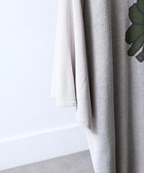 NILWAY（ニルウェイ）の「花柄ジャガード オーバーサイズニット（ニット/セーター・メンズ・ブラック/ライトグレー/チャコール・MEDIUM/LARGE）」の13枚目の写真