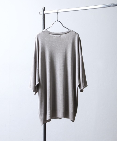 NILWAY（ニルウェイ）の「花柄ジャガード オーバーサイズニット（ニット/セーター・メンズ・ブラック/ライトグレー/チャコール・MEDIUM/LARGE）」の9枚目の写真