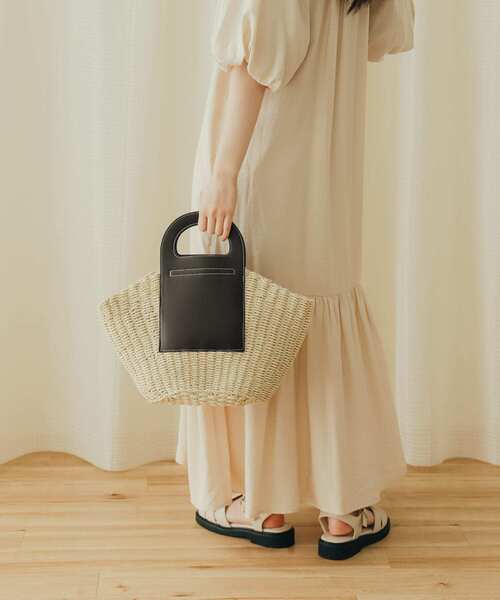 SENSE OF PLACE by URBAN RESEARCH(センスオブプレイスバイアーバンリサーチ)の「バルーンスリーブワンピース(ワンピース・レディース・アイボリー/ブラック/オレンジ・ONE)」の11枚目の写真