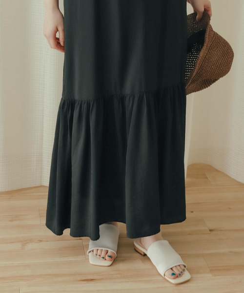 SENSE OF PLACE by URBAN RESEARCH(センスオブプレイスバイアーバンリサーチ)の「バルーンスリーブワンピース(ワンピース・レディース・アイボリー/ブラック/オレンジ・ONE)」の20枚目の写真