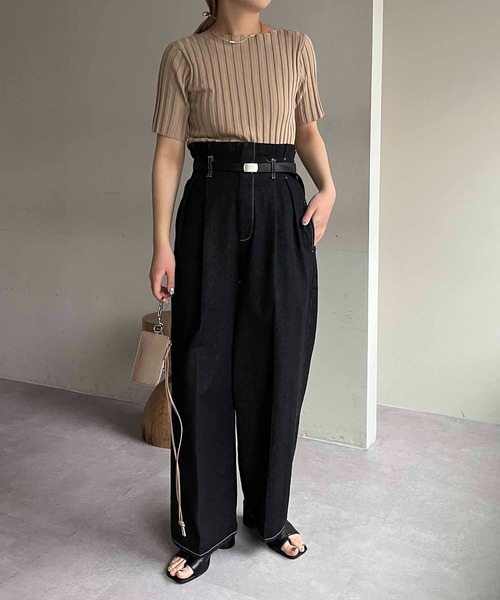 capricieux le'mage FOXカシミアボートネックニット C.L】FOXカシミアボートネックニット | CAPRICIEUX LE'MAGE