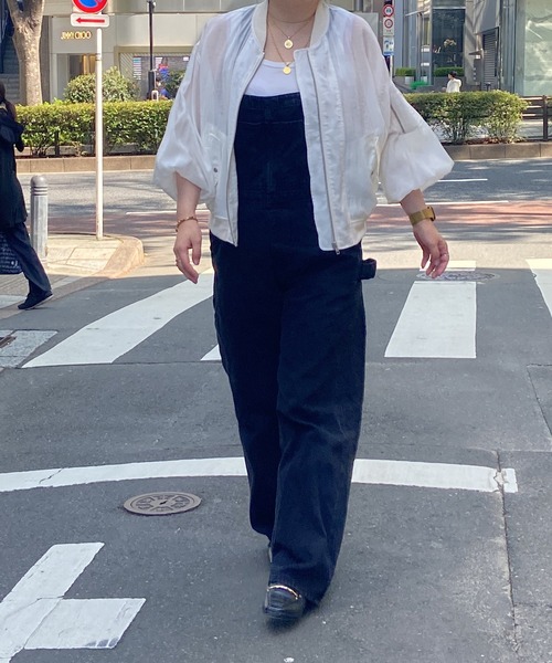 RIVE DROITE（リヴドロワ）の「シアーブルゾン（ミリタリージャケット・レディース・オフホワイト/ブラック/カーキ・FREE）」の10枚目の写真