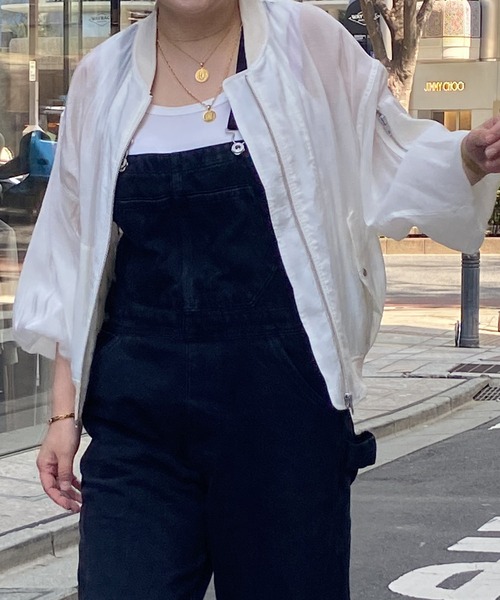 RIVE DROITE（リヴドロワ）の「シアーブルゾン（ミリタリージャケット・レディース・オフホワイト/ブラック/カーキ・FREE）」の9枚目の写真