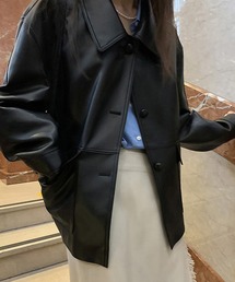 Ulysses | モード感漂う。PUエコレザーショートジャケット(その他アウター)