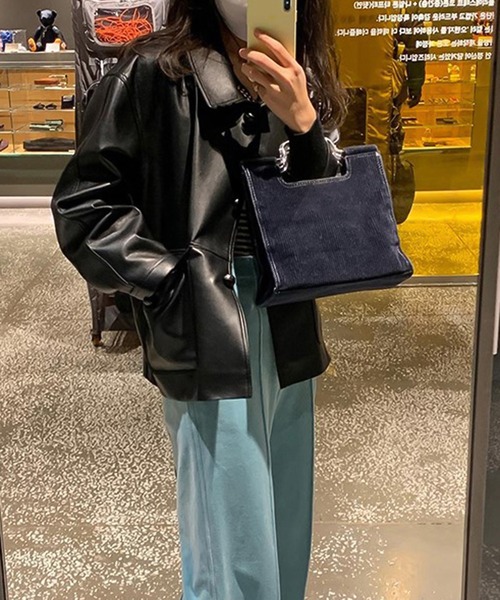 Ulysses（ユリシス）の「モード感漂う。PUエコレザーショートジャケット（その他アウター・レディース・ブラック・F）」の2枚目の写真