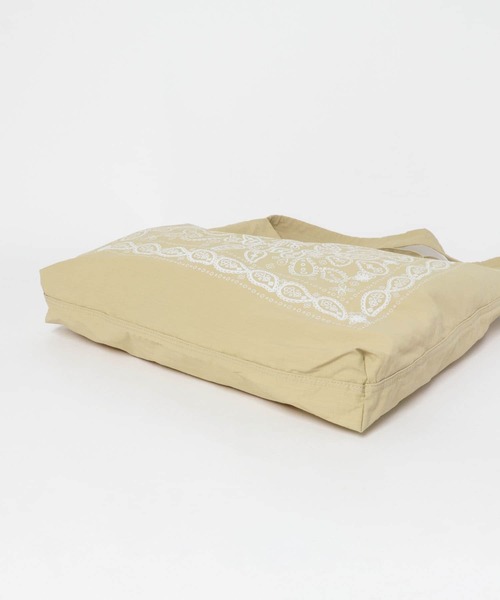 RODE SKO（ロデスコ）の「リップストップダブルショルダー柄トート（トートバッグ・メンズ・ベージュ・ONE）」の7枚目の写真