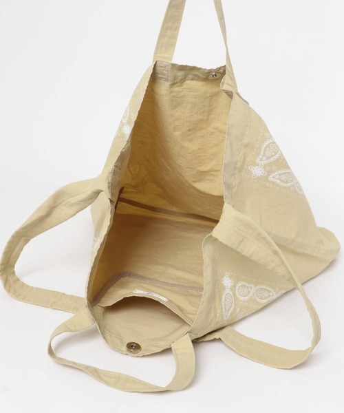 RODE SKO（ロデスコ）の「リップストップダブルショルダー柄トート（トートバッグ・メンズ・ベージュ・ONE）」の8枚目の写真