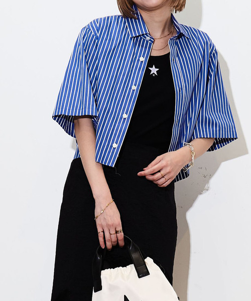 CONVERSE TOKYO（コンバーストウキョウ）の「ショート丈シャツ