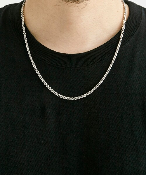 PUBLIC TOKYO(パブリックトウキョウ)の「【WEB限定】SIMPLE CHAIN NECKLACE / シンプルチェーンネックレス(ネックレス・メンズ・シルバー・FREE)」の4枚目の写真