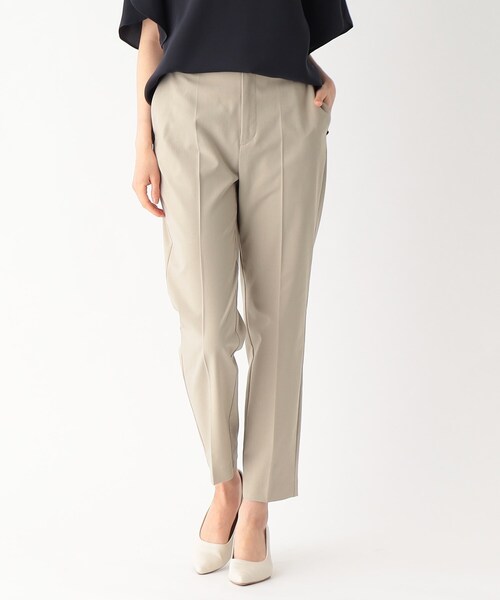 OPAQUE.CLIP（オペークドットクリップ）の「◆セットアップ対応 リネンライクテーパードパンツ【マシンウオッシャブル/抗ピリング】（その他パンツ・レディース・ネイビー/ベージュ・38/42/40/36）」の12枚目の写真