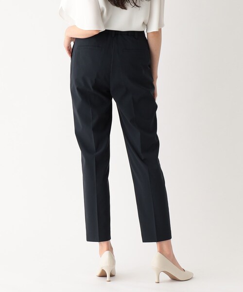 OPAQUE.CLIP（オペークドットクリップ）の「◆セットアップ対応 リネンライクテーパードパンツ【マシンウオッシャブル/抗ピリング】（その他パンツ・レディース・ネイビー/ベージュ・38/42/40/36）」の14枚目の写真