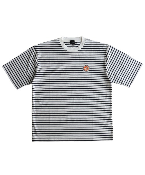 __gram.(スペースグラム)の「フラワーワッペン刺繍Tシャツ(Tシャツ/カットソー・メンズ・ホワイト/ホワイト×ネイビー/ブラック/ホワイト×グリーン・M/L)」の9枚目の写真