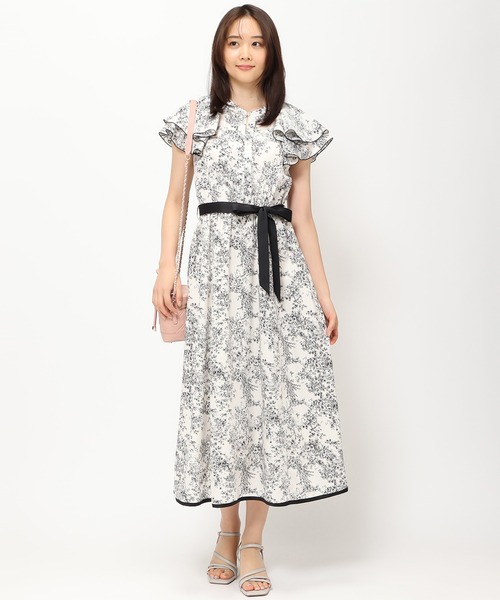 MISCH MASCH（ミッシュマッシュ）の「トワルドゥジュイワンピース/MM327402（ワンピース・レディース・ホワイト/ブラック/ブルー/グリーン・M/ﾌﾘ-）」の16枚目の写真