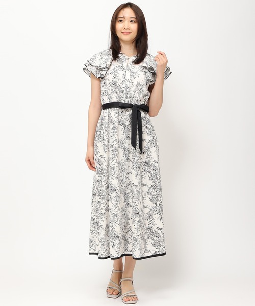 MISCH MASCH（ミッシュマッシュ）の「トワルドゥジュイワンピース/MM327402（ワンピース・レディース・ホワイト/ブラック/ブルー/グリーン・M/ﾌﾘ-）」の20枚目の写真