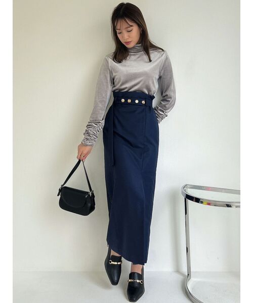dazzlin(ダズリン)の「アソートボタンIラインスカート(スカート・レディース・ネイビー/アイボリー/その他1・SMALL/MEDIUM)」の10枚目の写真