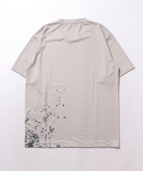 HIDEAWAYS NICOLE(ハイダウェイニコル)の「スプラッター柄プリント半袖Tシャツ(Tシャツ/カットソー・メンズ・オフホワイト/ブラック/ライトベージュ・MEDIUM/LARGE/X-LARGE)」の4枚目の写真