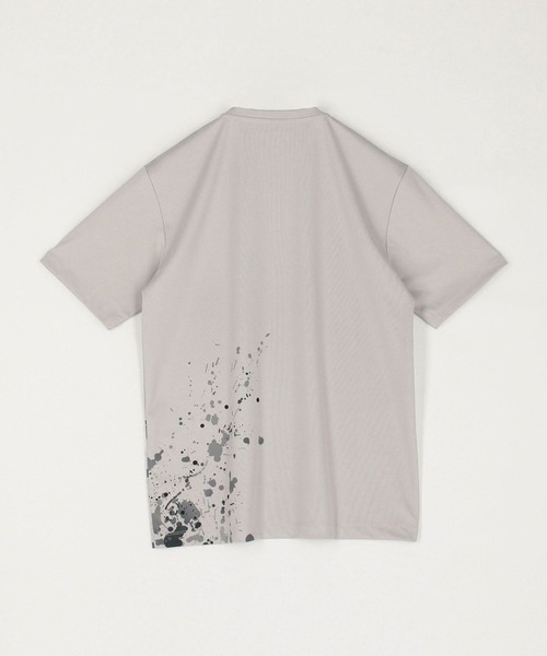 HIDEAWAYS NICOLE(ハイダウェイニコル)の「スプラッター柄プリント半袖Tシャツ(Tシャツ/カットソー・メンズ・オフホワイト/ブラック/ライトベージュ・MEDIUM/LARGE/X-LARGE)」の8枚目の写真