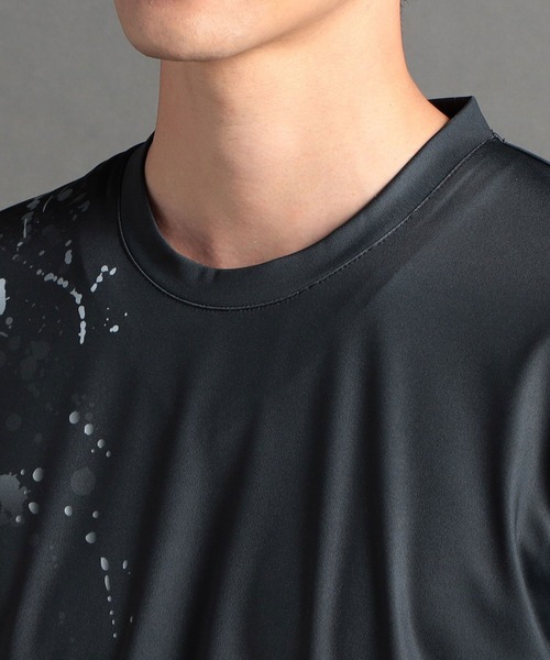 HIDEAWAYS NICOLE(ハイダウェイニコル)の「スプラッター柄プリント半袖Tシャツ(Tシャツ/カットソー・メンズ・オフホワイト/ブラック/ライトベージュ・MEDIUM/LARGE/X-LARGE)」の19枚目の写真