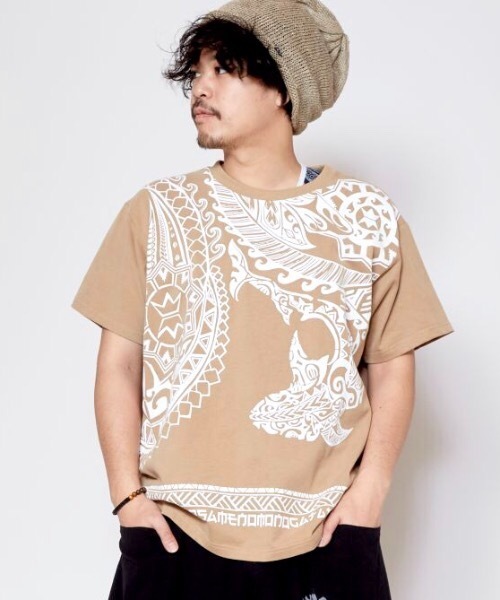 チャイハネ（チャイハネ）の「【チャイハネ】洋輔×Amina メッカーTシャツ（Tシャツ/カットソー・メンズ・ブラック/レッド/ホワイト/ベージュ・M/L）」の6枚目の写真