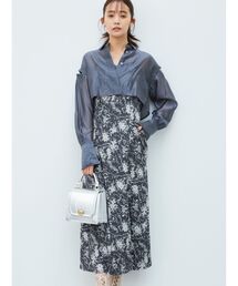 MERCURYDUO | クロップドシアーシャツセットワンピース(ワンピース)