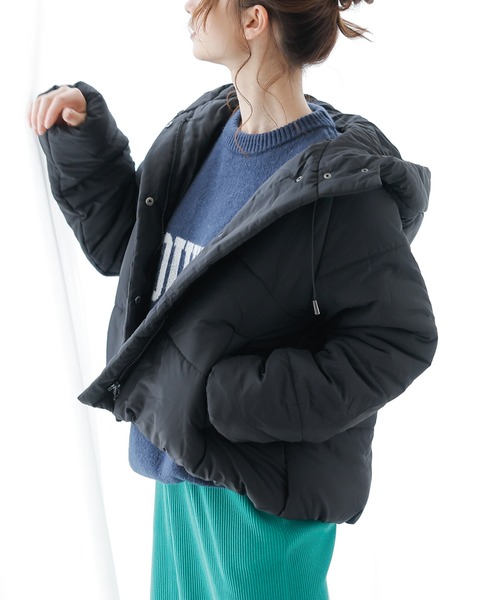 frames RAY CASSIN(フレームスレイカズン)の「中綿ショートダウン(ダウンジャケット/コート・レディース・ブラウン/ベージュ/キナリ/ブラック・FREE)」の3枚目の写真