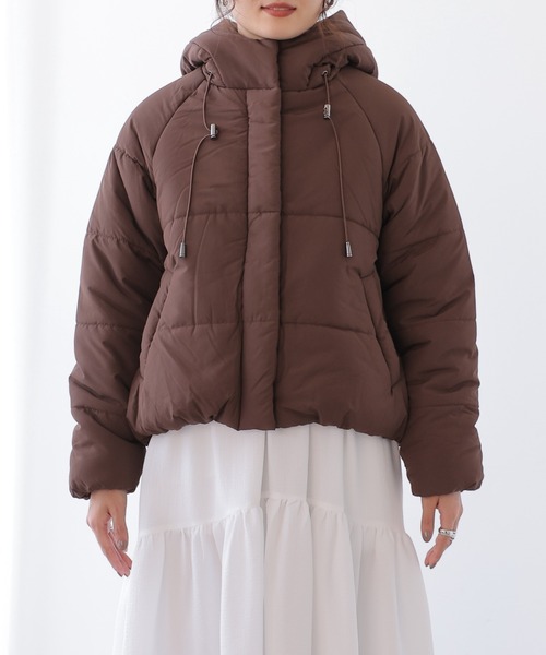 frames RAY CASSIN(フレームスレイカズン)の「中綿ショートダウン(ダウンジャケット/コート・レディース・ブラウン/ベージュ/キナリ/ブラック・FREE)」の21枚目の写真