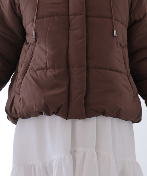 frames RAY CASSIN(フレームスレイカズン)の「中綿ショートダウン(ダウンジャケット/コート・レディース・ブラウン/ベージュ/キナリ/ブラック・FREE)」の22枚目の写真