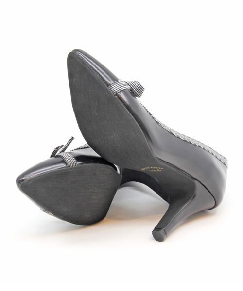 Sugar Sugar（シュガーシュガー）の「【SUGAR SUGAR シュガーシュガー】リボンヒールパンプス（パンプス・レディース・ブラック/ピンク・22.5cm/23.5cm/24.5cm/23.0cm/24.0cm）」の10枚目の写真