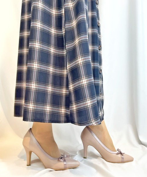 Sugar Sugar（シュガーシュガー）の「【SUGAR SUGAR シュガーシュガー】リボンヒールパンプス（パンプス・レディース・ブラック/ピンク・22.5cm/23.5cm/24.5cm/23.0cm/24.0cm）」の16枚目の写真