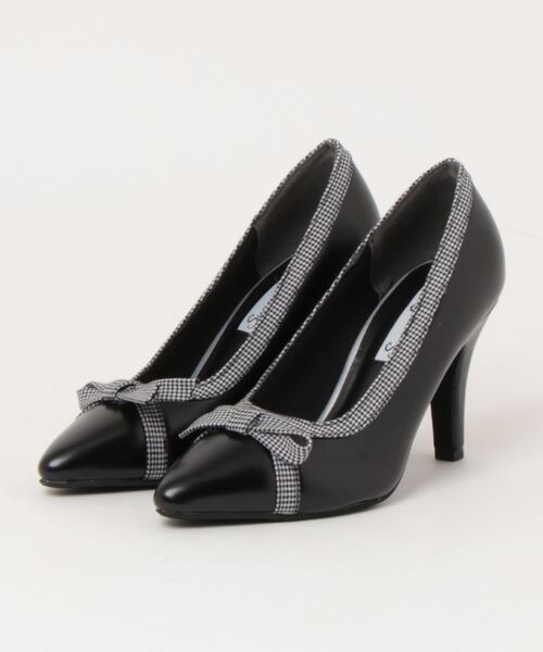 Sugar Sugar（シュガーシュガー）の「【SUGAR SUGAR シュガーシュガー】リボンヒールパンプス（パンプス・レディース・ブラック/ピンク・22.5cm/23.5cm/24.5cm/23.0cm/24.0cm）」の21枚目の写真