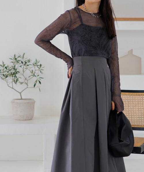 LIAN（リアン）の「マーブルプリント シアートップス（その他トップス・レディース・チャコールグレー/グレー・FREE）」の19枚目の写真