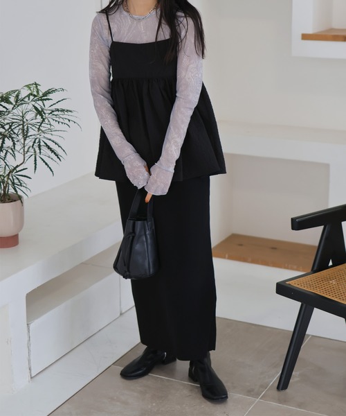 LIAN（リアン）の「マーブルプリント シアートップス（その他トップス・レディース・チャコールグレー/グレー・FREE）」の9枚目の写真