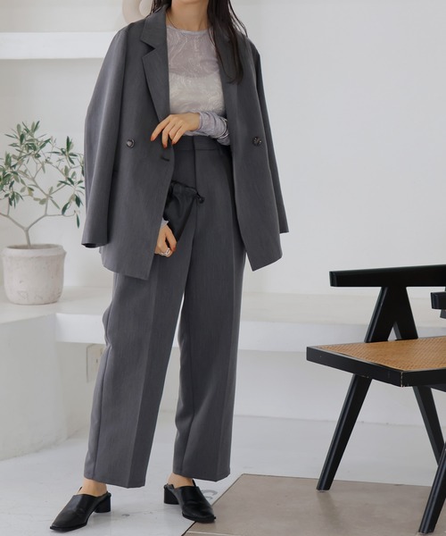 LIAN（リアン）の「マーブルプリント シアートップス（その他トップス・レディース・チャコールグレー/グレー・FREE）」の5枚目の写真