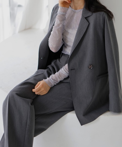 LIAN（リアン）の「マーブルプリント シアートップス（その他トップス・レディース・チャコールグレー/グレー・FREE）」の10枚目の写真