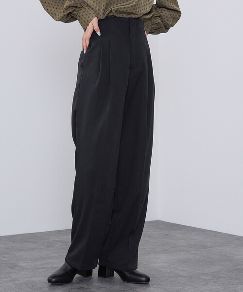 BEAMS HEART（ビームスハート）の「BEAMS HEART / ハイウエスト パンツ（スラックス・レディース・ブラウン系その他2/ブラック/グリーン系その他5・SMALL/MEDIUM）」の7枚目の写真