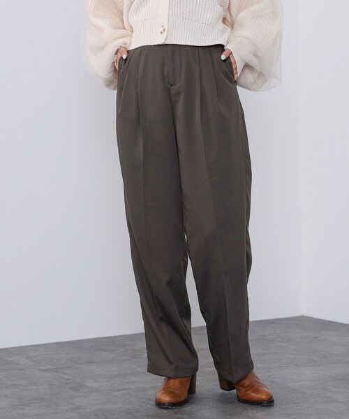 BEAMS HEART（ビームスハート）の「BEAMS HEART / ハイウエスト パンツ（スラックス・レディース・ブラウン系その他2/ブラック/グリーン系その他5・SMALL/MEDIUM）」の11枚目の写真