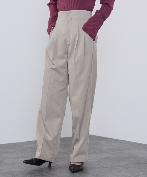 BEAMS HEART（ビームスハート）の「BEAMS HEART / ハイウエスト パンツ（スラックス・レディース・ブラウン系その他2/ブラック/グリーン系その他5・SMALL/MEDIUM）」の14枚目の写真