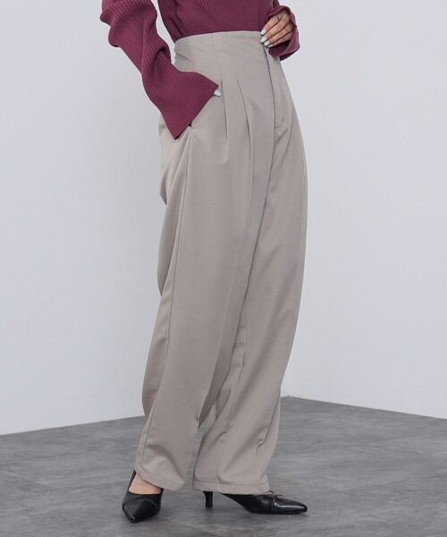 BEAMS HEART（ビームスハート）の「BEAMS HEART / ハイウエスト パンツ（スラックス・レディース・ブラウン系その他2/ブラック/グリーン系その他5・SMALL/MEDIUM）」の15枚目の写真