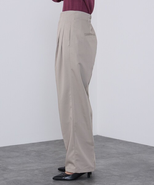 BEAMS HEART（ビームスハート）の「BEAMS HEART / ハイウエスト パンツ（スラックス・レディース・ブラウン系その他2/ブラック/グリーン系その他5・SMALL/MEDIUM）」の17枚目の写真