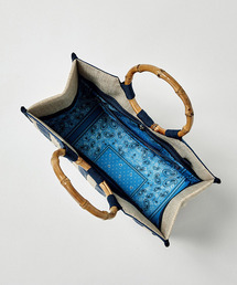 LeSportsac（レスポートサック）の「SM BAMBOO BOOK TOTE ラフィア