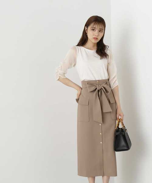 PROPORTION BODY DRESSING(プロポーションボディドレッシング)の「アウトポケットデザインタイトスカート / 1213220805(スカート・レディース・ブラウン/ブラック・MEDIUM/SMALL)」の3枚目の写真