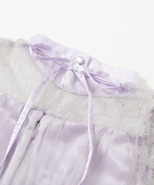 devirock（デビロック）の「ラメチュール パーティドレス（ドレス・キッズ・パープル系4/ワインレッド・160cm/130cm/140cm/110cm/120cm/150cm/100cm）」の8枚目の写真