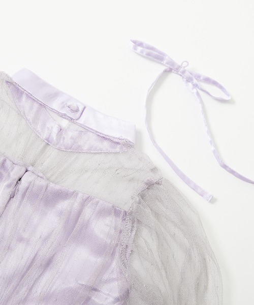 devirock（デビロック）の「ラメチュール パーティドレス（ドレス・キッズ・パープル系4/ワインレッド・160cm/130cm/140cm/110cm/120cm/150cm/100cm）」の9枚目の写真